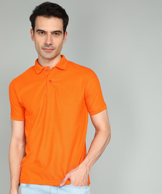 eSiddhi Classic Orange Polo T-Shirt