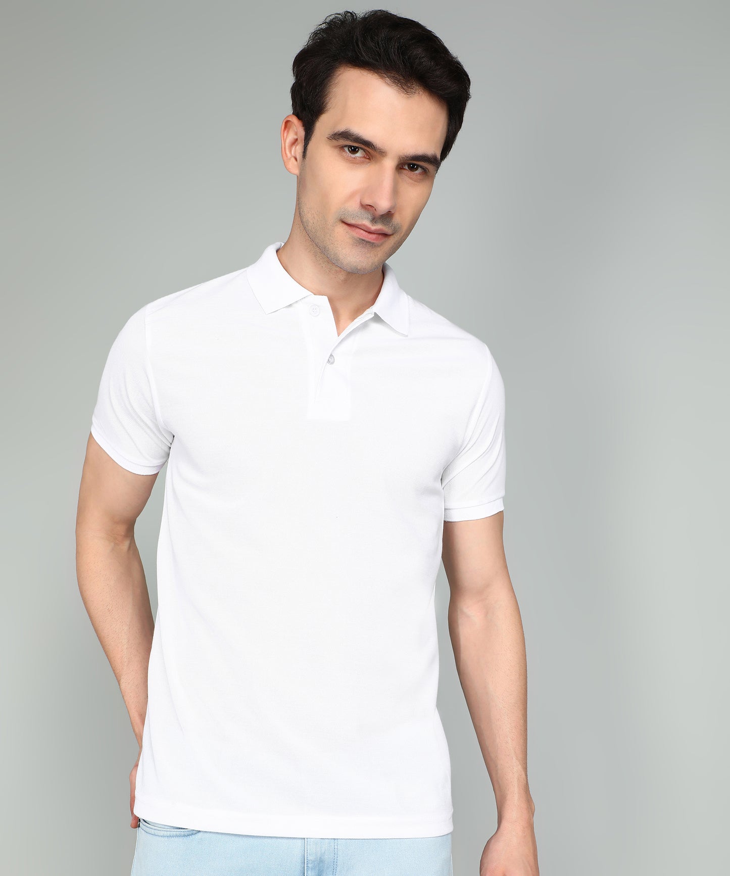 eSiddhi Classic White Polo T-Shirt