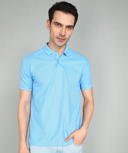 eSiddhi Classic Light Sky Blue Polo T-Shirt