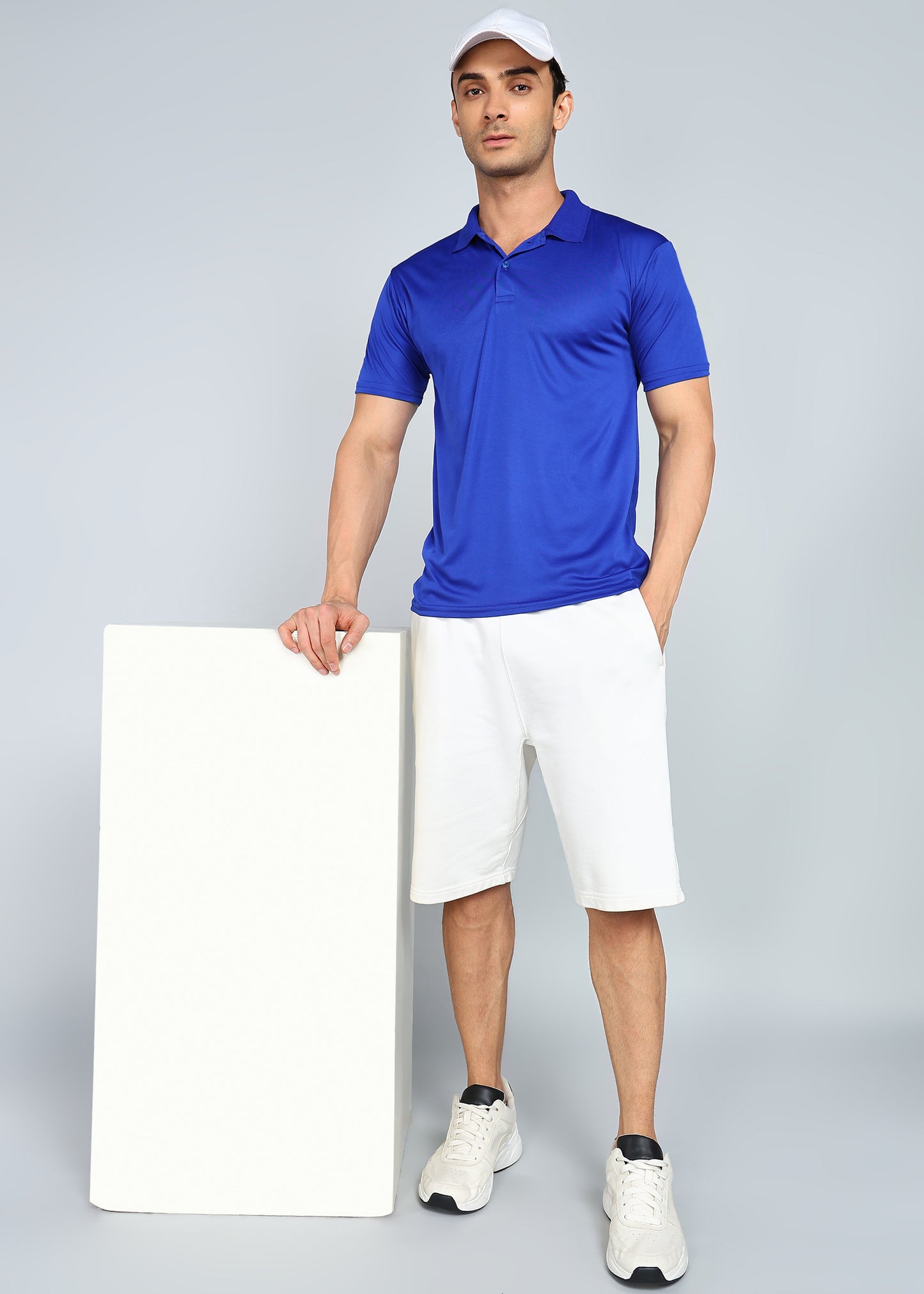 eSiddhi Basic Royal Blue Polo T-Shirt