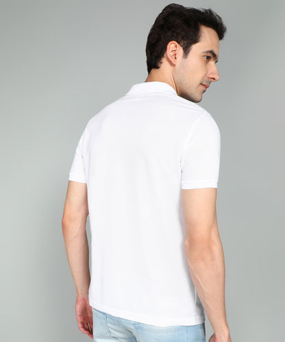 eSiddhi Classic White Polo T-Shirt