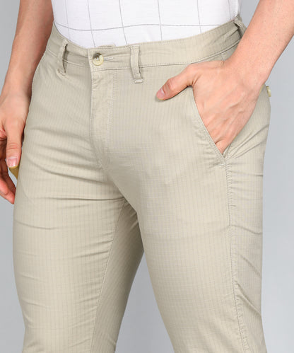 eSiddhi Men Antique white Solid Slim Fit Chinos for Men