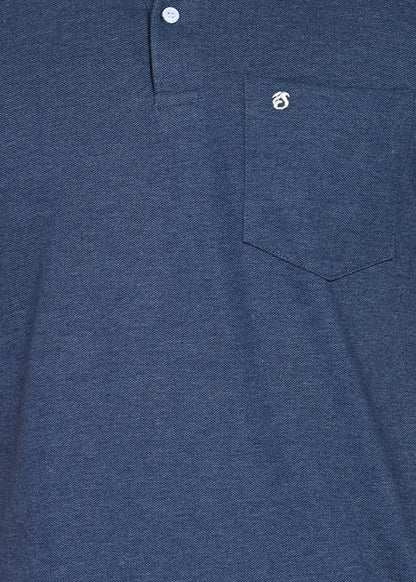 eSiddhi Premium Navy Melange Polo T-Shirt